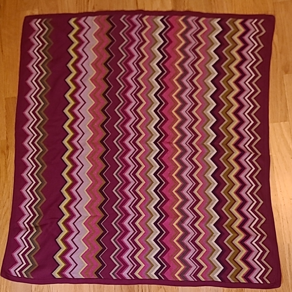 Missoni for Target sweater blanket Multi Chevron pattern baby blanket